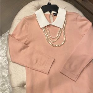 Karl Lagerfeld Paris XS pink sweater with pearls